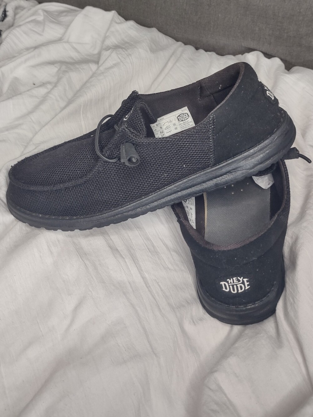 HeyDude - Wendy Funk Mono Black - W11 (Second Pair Included Free!)